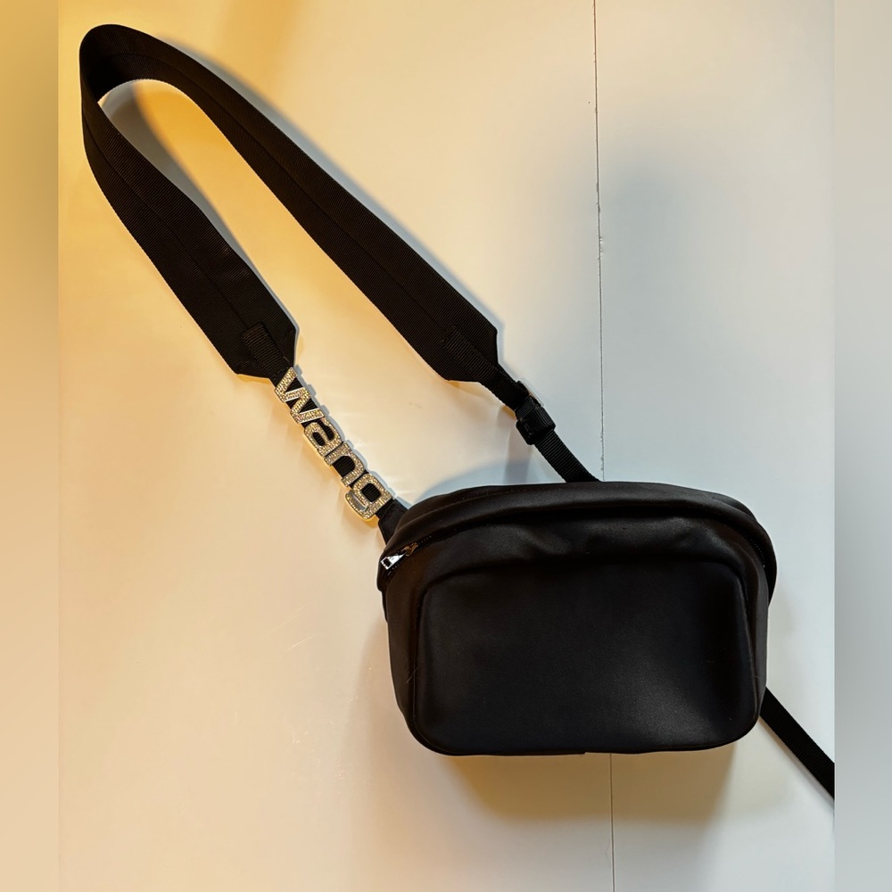 Alexander Wang diamanté logo nylon fanny pack.